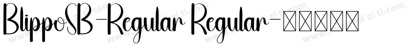 BlippoSB-Regular Regular字体转换